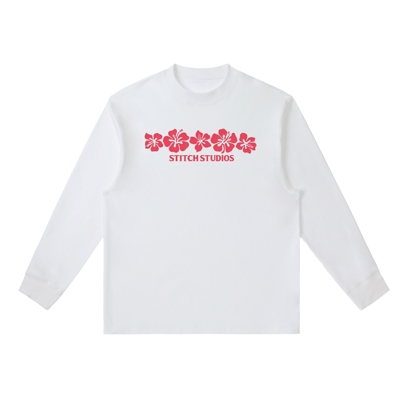 Flower long sleeve red