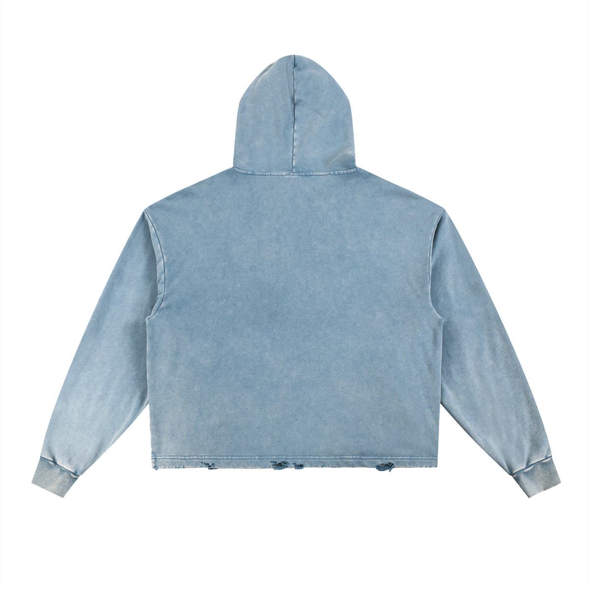 Vintage Washed Distressed Surfer Hoodie