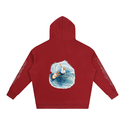 Red Flame Surfer Hoodie