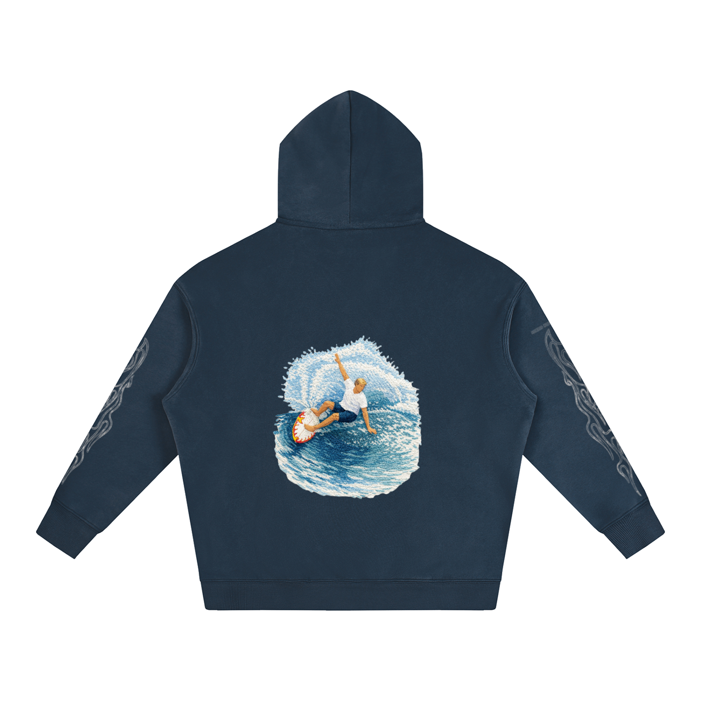 Red Flame Surfer Hoodie