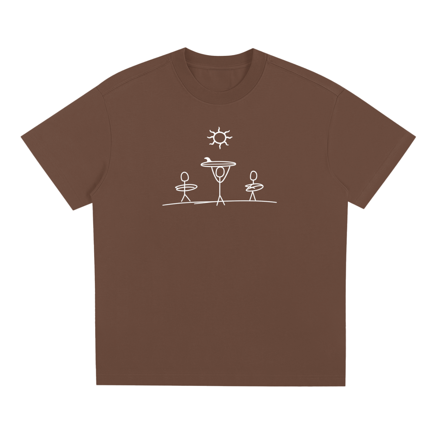 stick figure surfer shirt