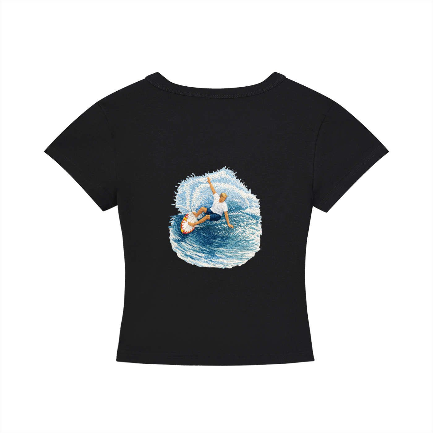 Women's Cropped T-Shirt Surf Skate Snow