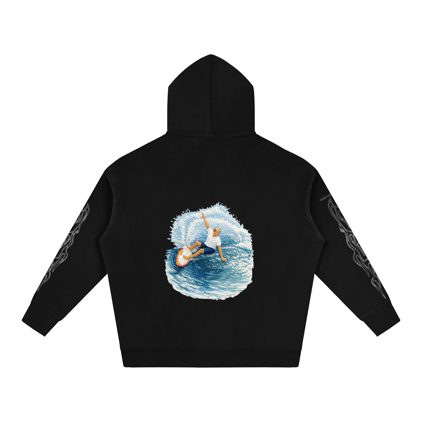 Red Flame Surfer Hoodie