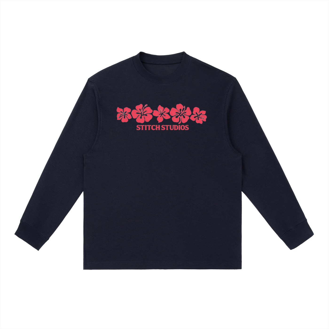FLOWER LONG SLEEVE RED