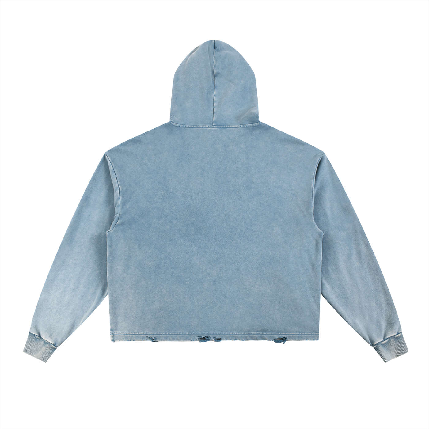 Vintage Washed Distressed Surfer Hoodie