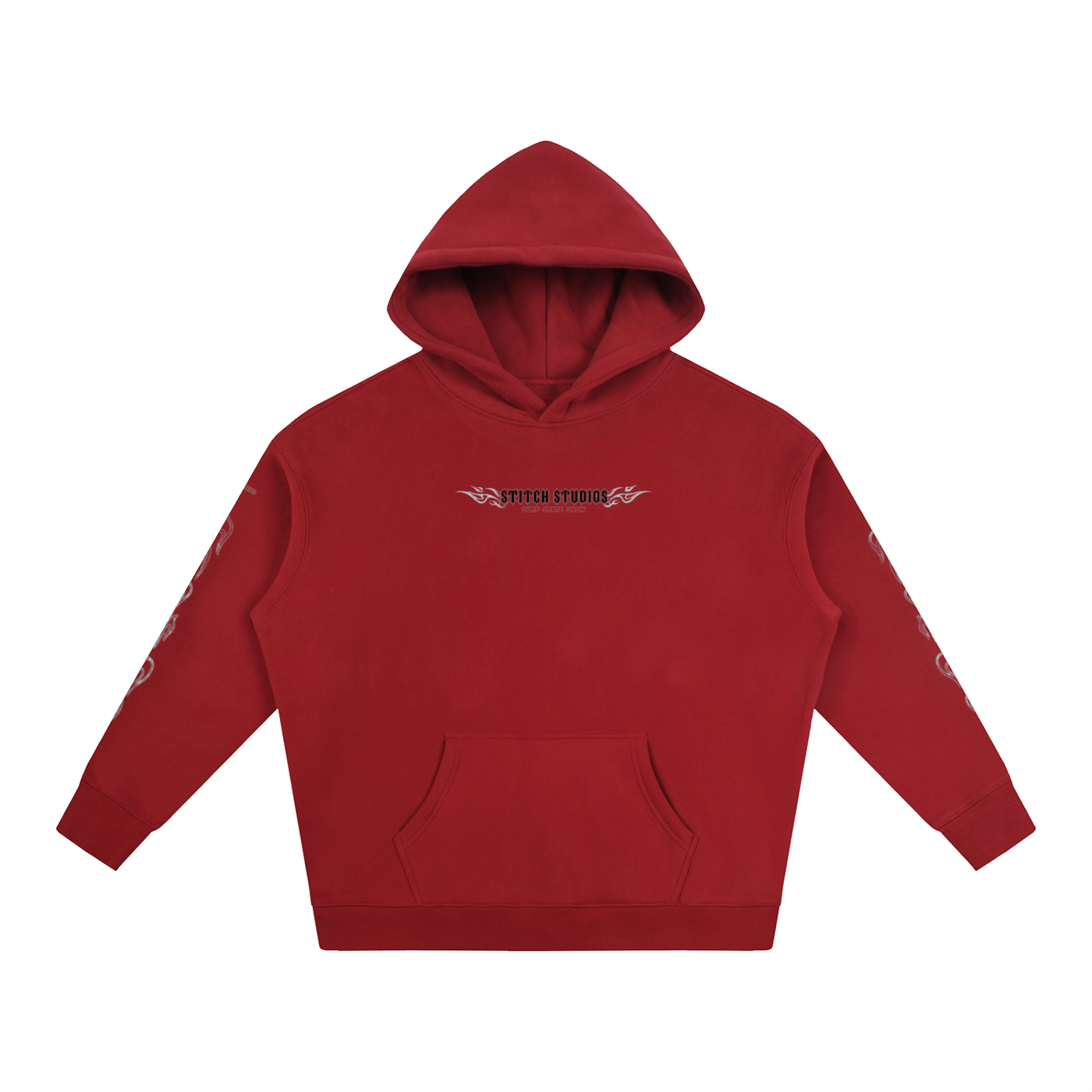 Red Flame Surfer Hoodie