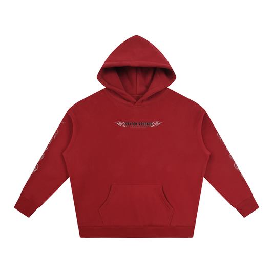 Red Flame Surfer Hoodie