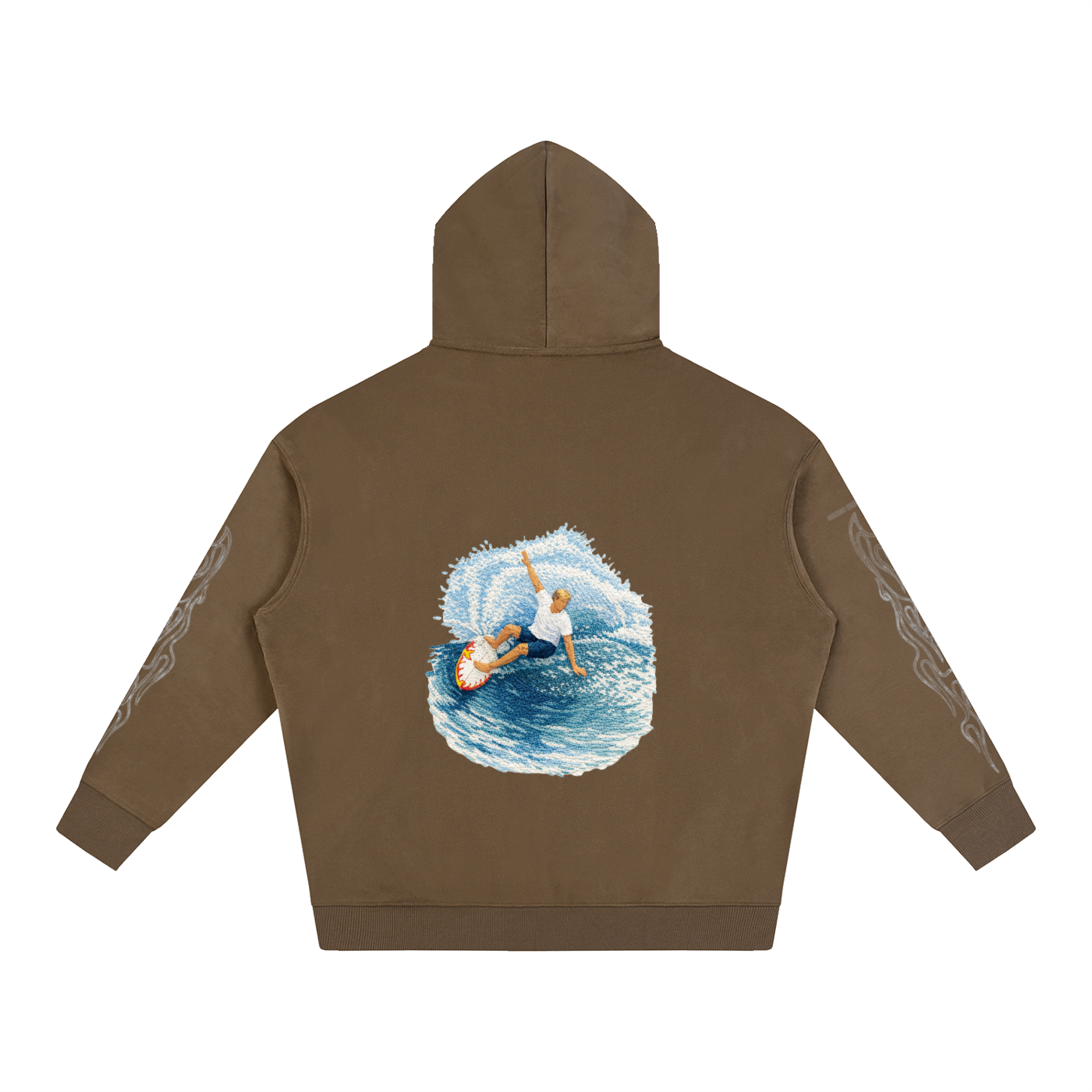 Red Flame Surfer Hoodie