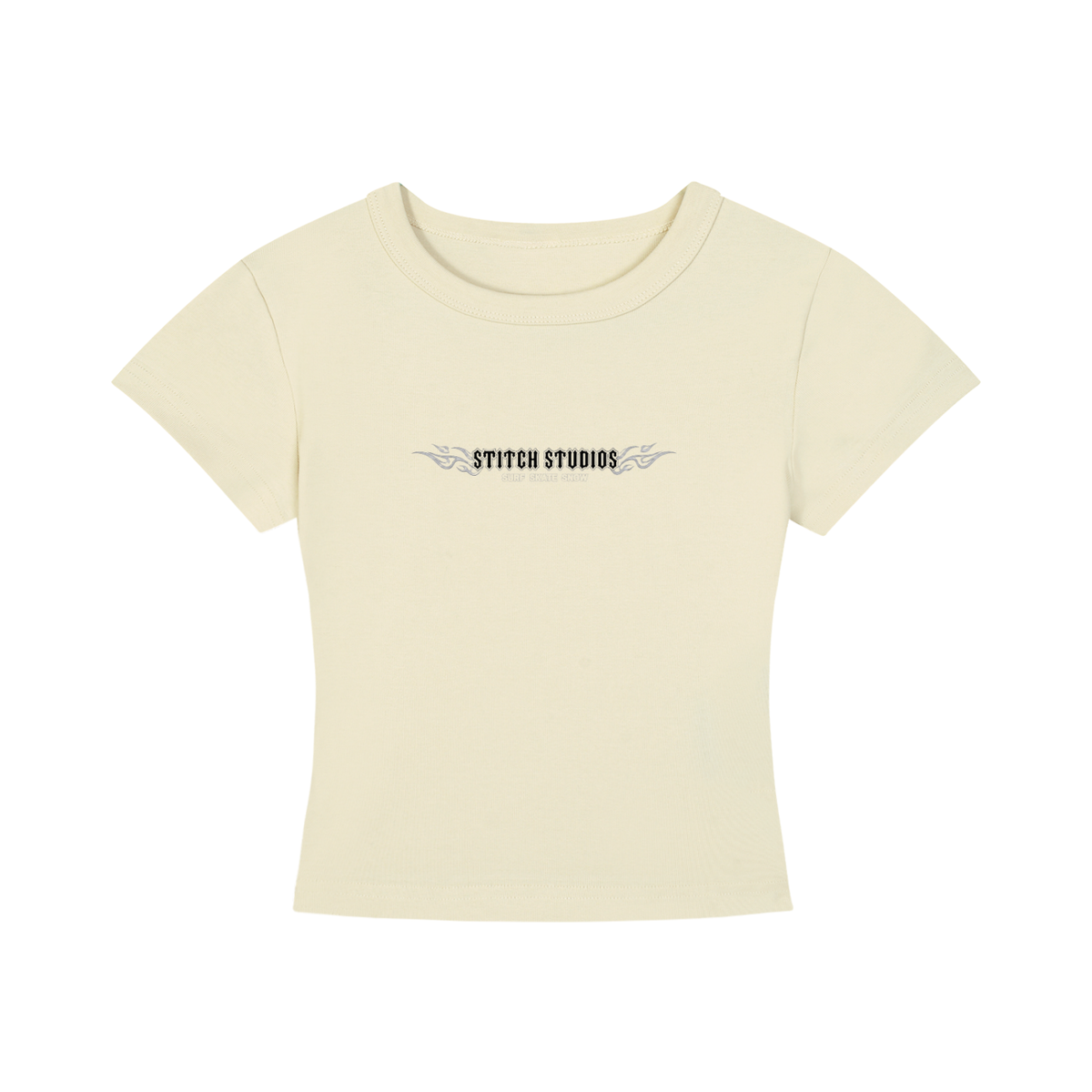 Women's Cropped T-Shirt Surf Skate Snow
