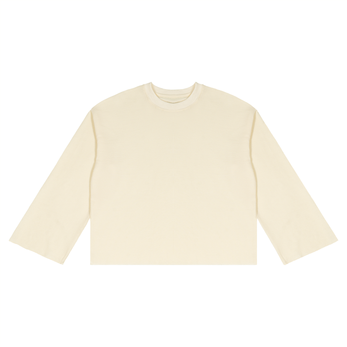 Unisex Waffle Raw Edge T-Shirt