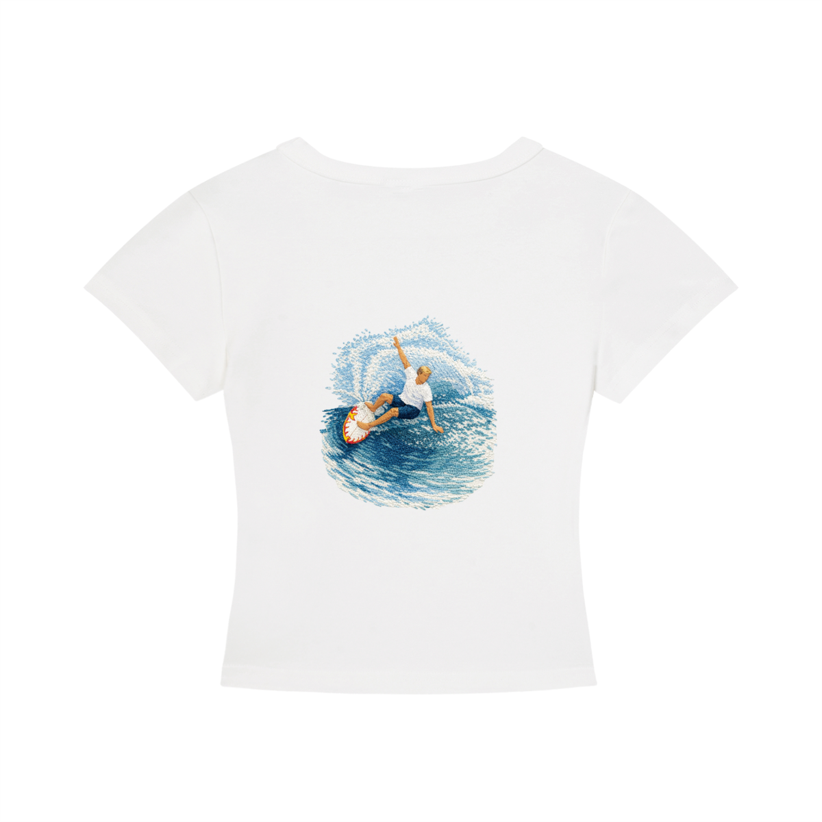 Women's Cropped T-Shirt Surf Skate Snow