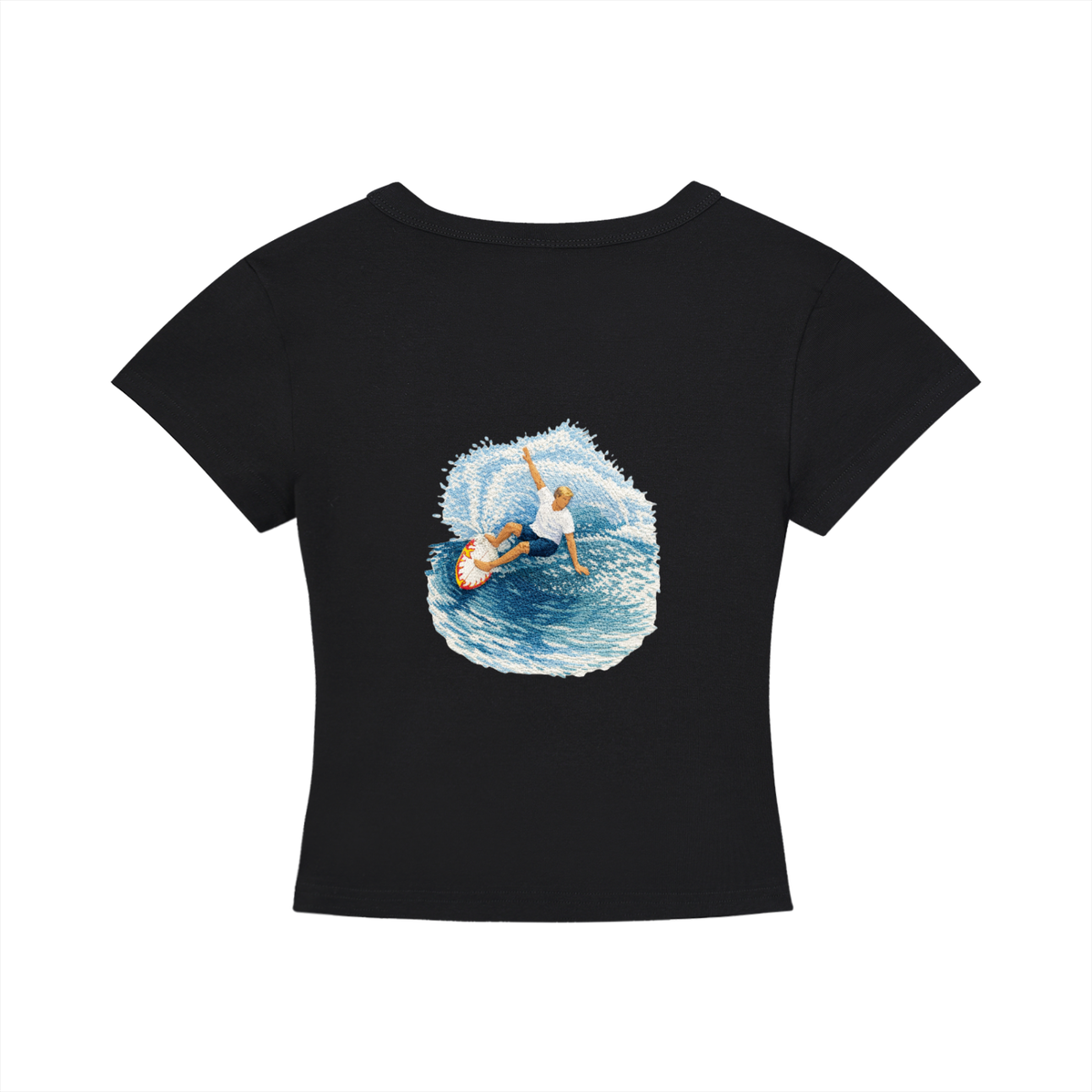 Women's Cropped T-Shirt Surf Skate Snow