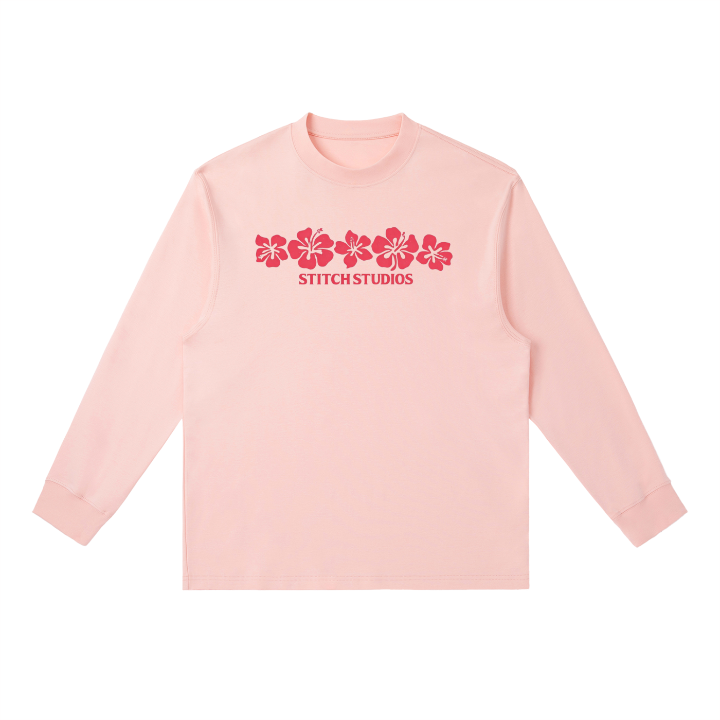 FLOWER LONG SLEEVE RED