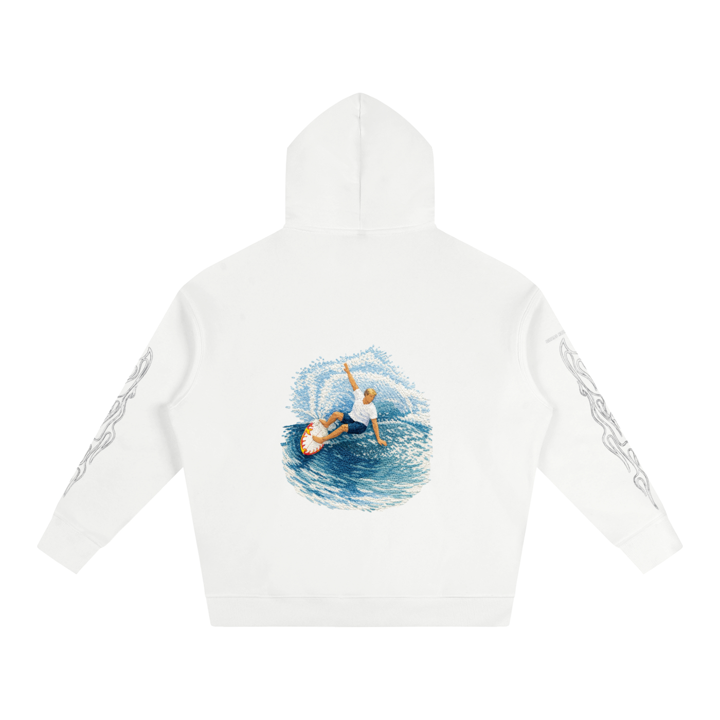 Red Flame Surfer Hoodie