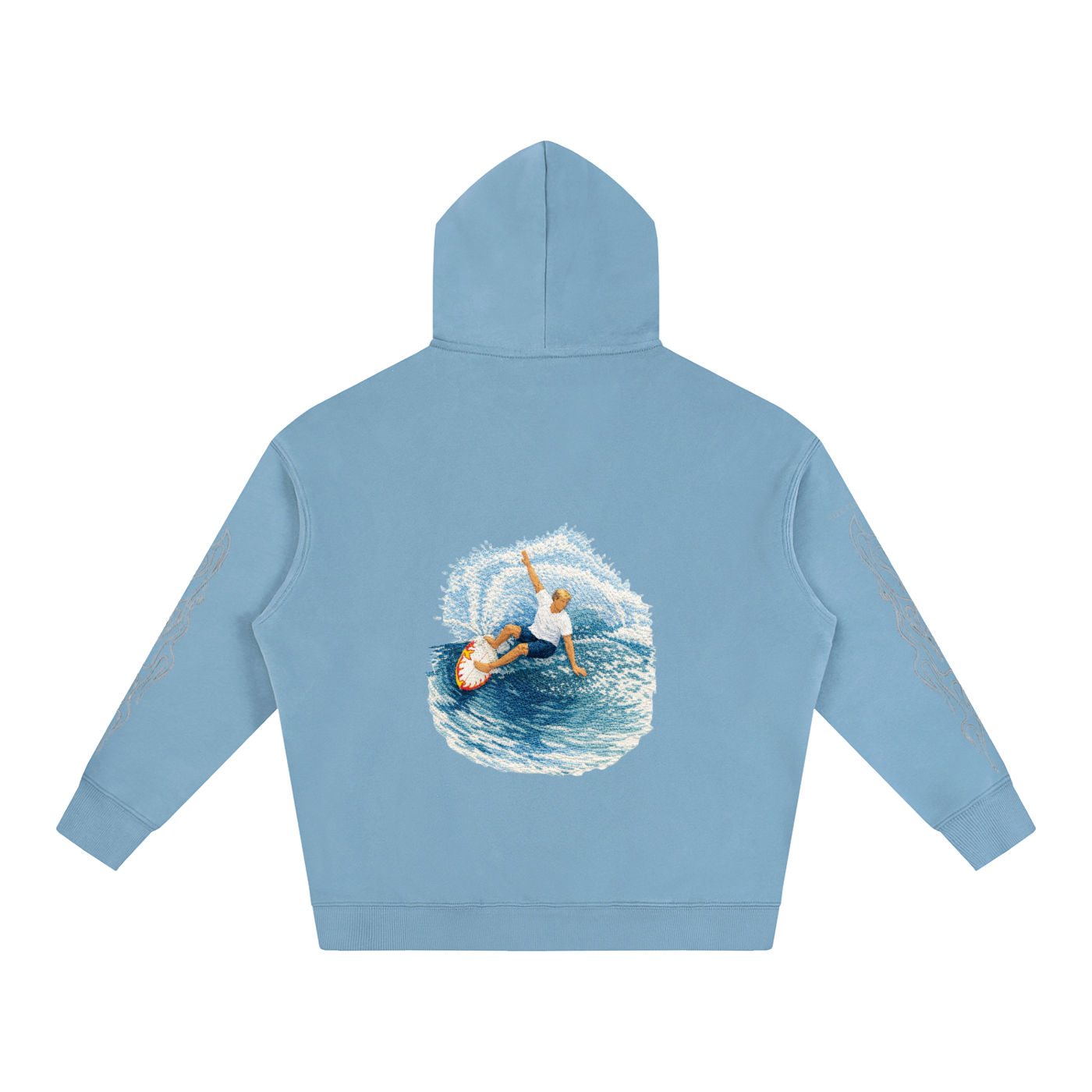 Red Flame Surfer Hoodie