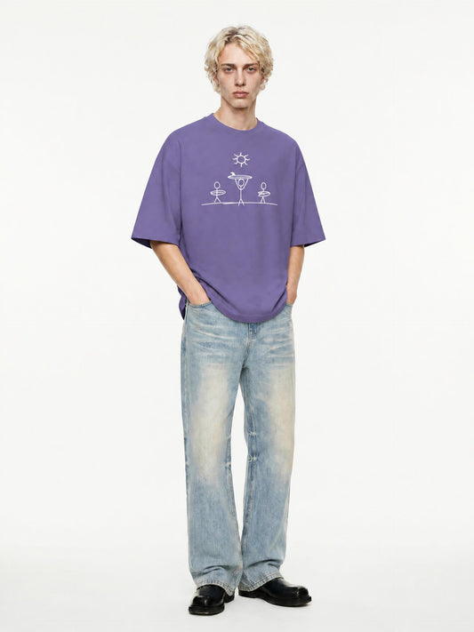 stick figure surfer shirt
