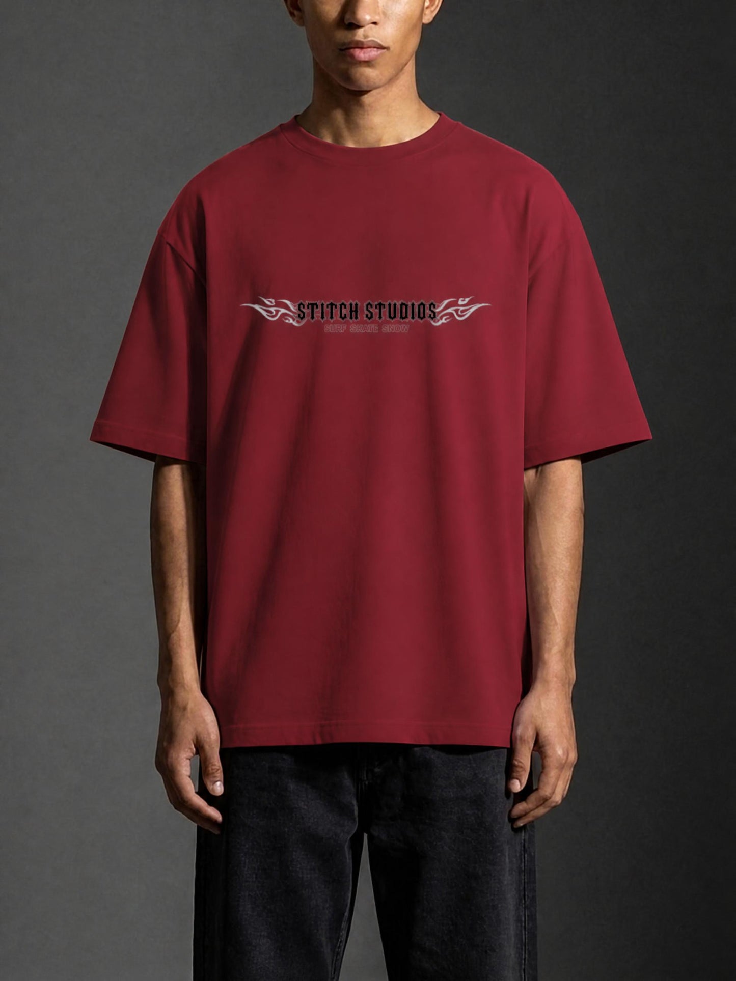 Surf Skate Snow Flame Tee Shirt