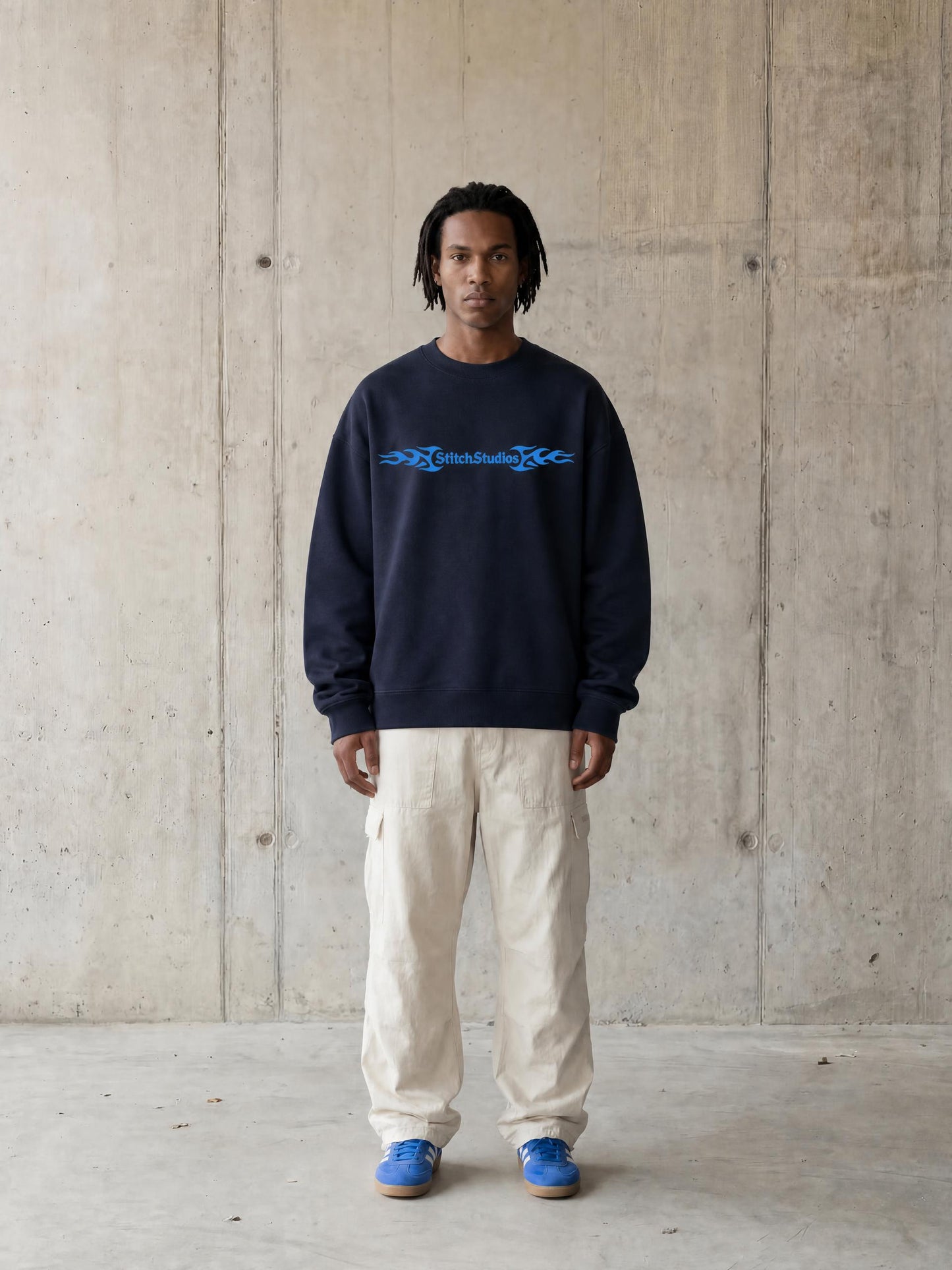 Blue flame long sleeve